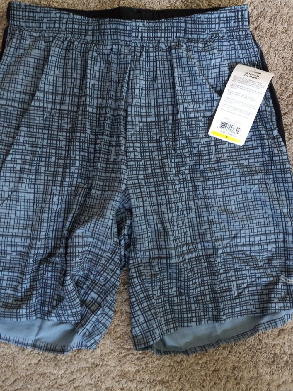 Saucony Interval 2 in 1 Shorts Mens Small NWT
